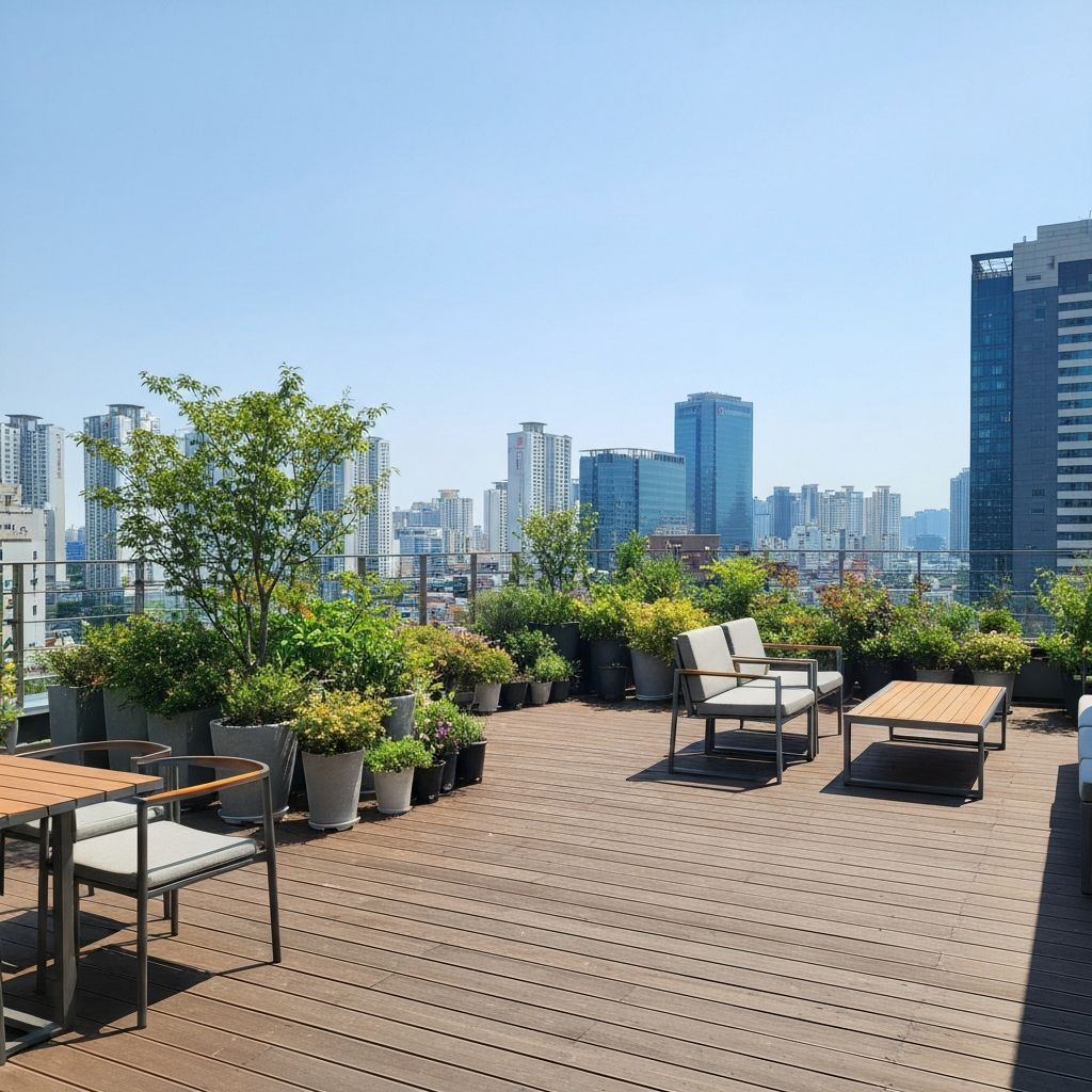 옥상 정원 조성